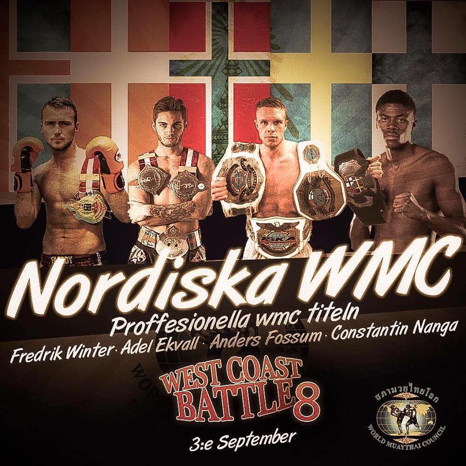 Matchkortet Inför West Coast Battle 8 med bl.a 3 Titlar som står på Spel