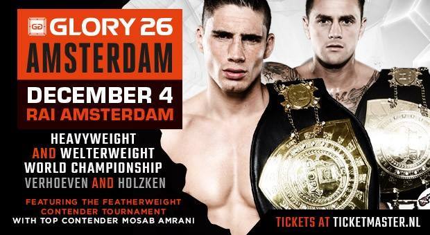GLORY 26: AMSTERDAM med Nieky Holzken, Rico Verhoeven, Mosab Amrani