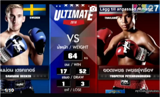 【Video】Samuel Bark vs Yodpetch Petchrungrueng