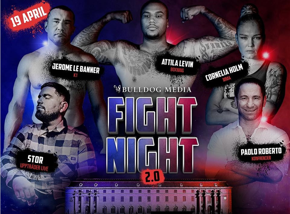 Stjärnspäckat på Bulldog Media Fight Night 2.0