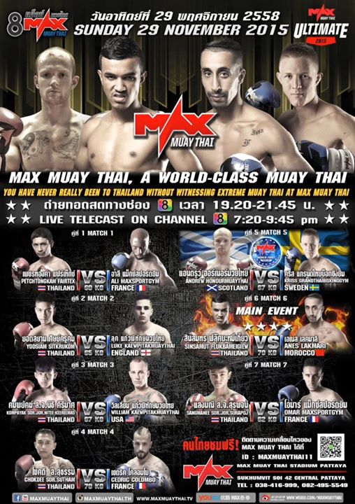 MAX Muay Thai den 29e november med Christoffer Axelsson