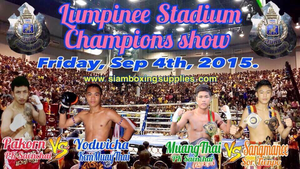 Lumpinee Stadium - 4 bälten står på spel