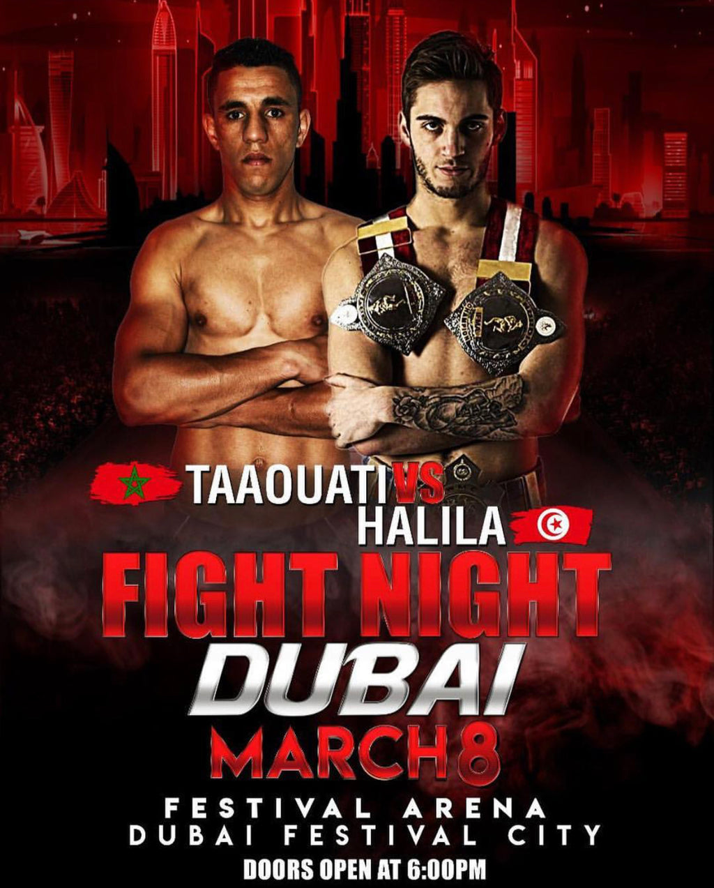 Adel Ekvall Halila fajtas i Dubai under fredagen