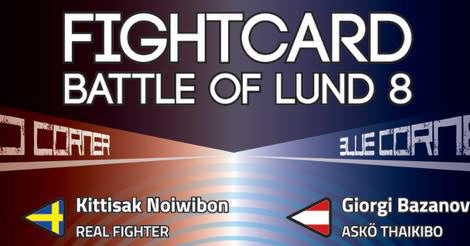 Fightcard - Battle of Lund 8 (UPPDATERAD)