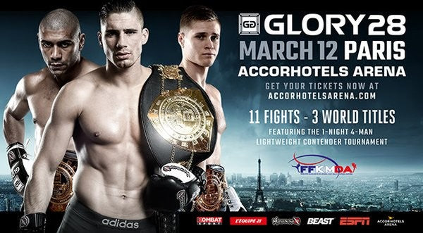 【Fightcard】Glory 28: Paris med hela 3 titelmatcher