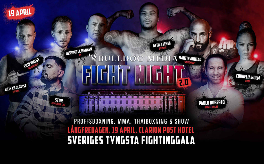 Bulldog Media Fight Night 2.0: Matchkort