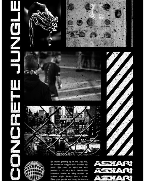 "CONCRETE JUNGLE" OVERSIZE T-SHIRT