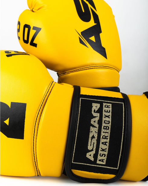 "YELLOW JACKET STING" BOXING GLOVES