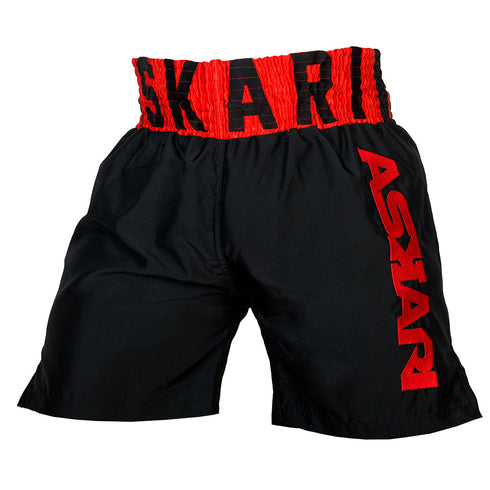 Askari Boxningsshorts Boxing Shorts Askari Black/Red / XS