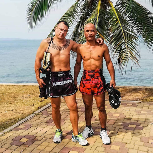 Askari Fight Shorts Askari Muay Thai Shorts - Black Camouflage