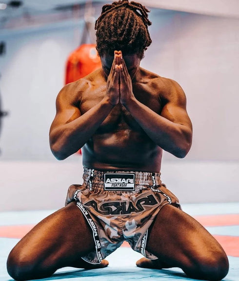 "DÉSERT BLANC" MUAY THAI SHORTS