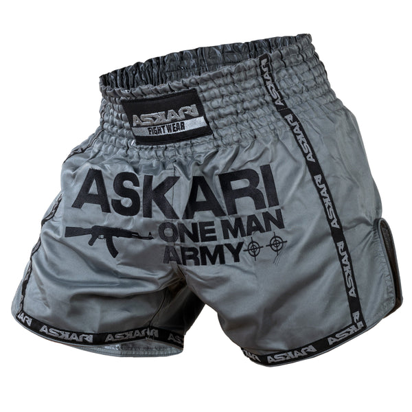 Askari Fight Shorts "One Man Army" Muay Thai Shorts