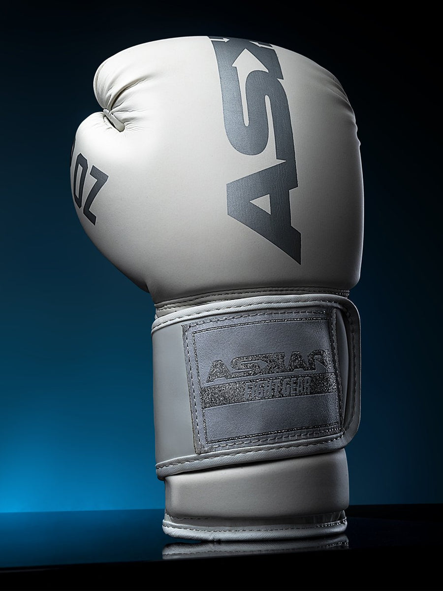 Askari White Sensation Boxing Gloves in Black